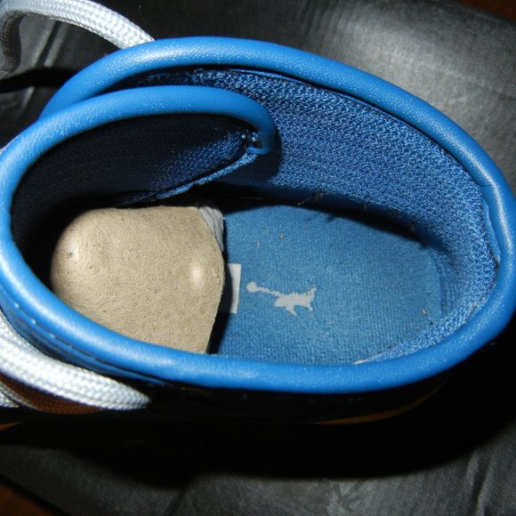 Jordan Nike Galaxy High Top Sneakers Basketball French Blue - Picture 11 of 15